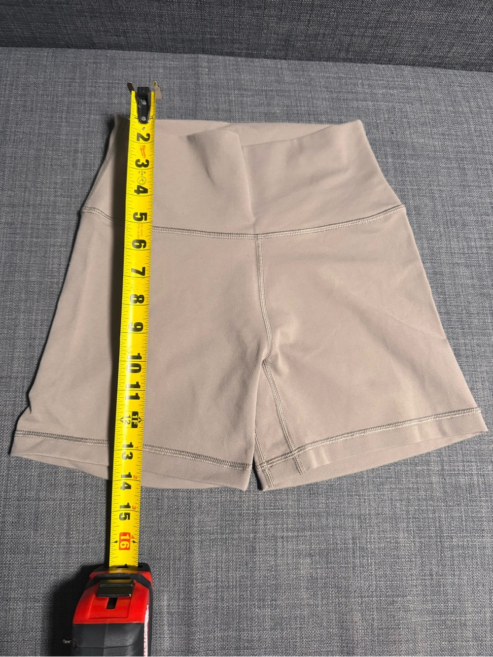 Aritzia High-Waist Beige Women’s Athletic Shorts